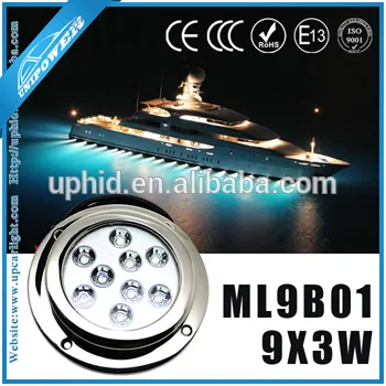 Hottest underwater led lights for boat, 316 stainless steel casing underwater lighting, undersea lighting,
