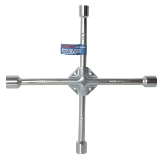 FIXTEC hand tools 17*19*21*23 350mm Cross rim wrench