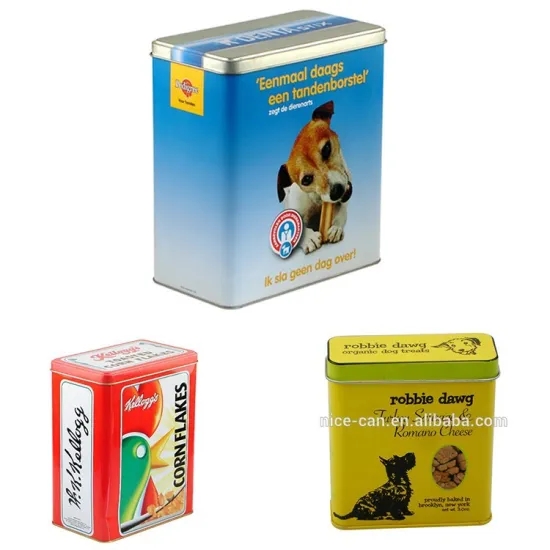 Dog food tin box/Pet Food Metal Tin Container/cat food tin box dog food tins