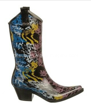 Lady's PVC Rain Boot for Sexy