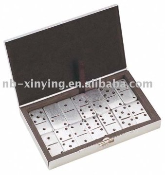 new design mini aluminum domino set for travel