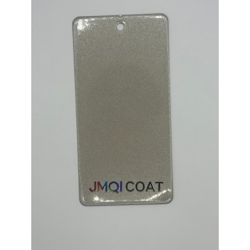 Высокоглянцевое порошковое покрытие цвета шампанского и серебра с эффектом металлика