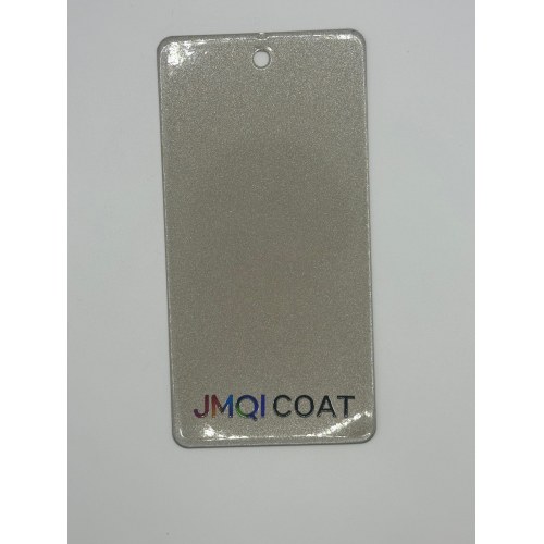 Высокоглянцевое порошковое покрытие цвета шампанского и серебра с эффектом металлика