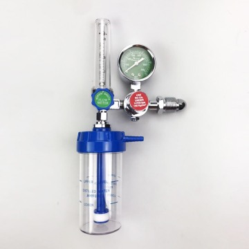 STOCK Ready to Ship Medical Oxygen Flow Meter with Humidifier for Gas Cylinder