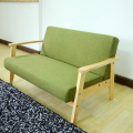 Selesa 321 tempat duduk Futon sofa Linen kerusi berlengan