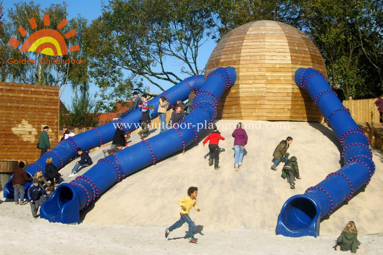 large straight tube slide