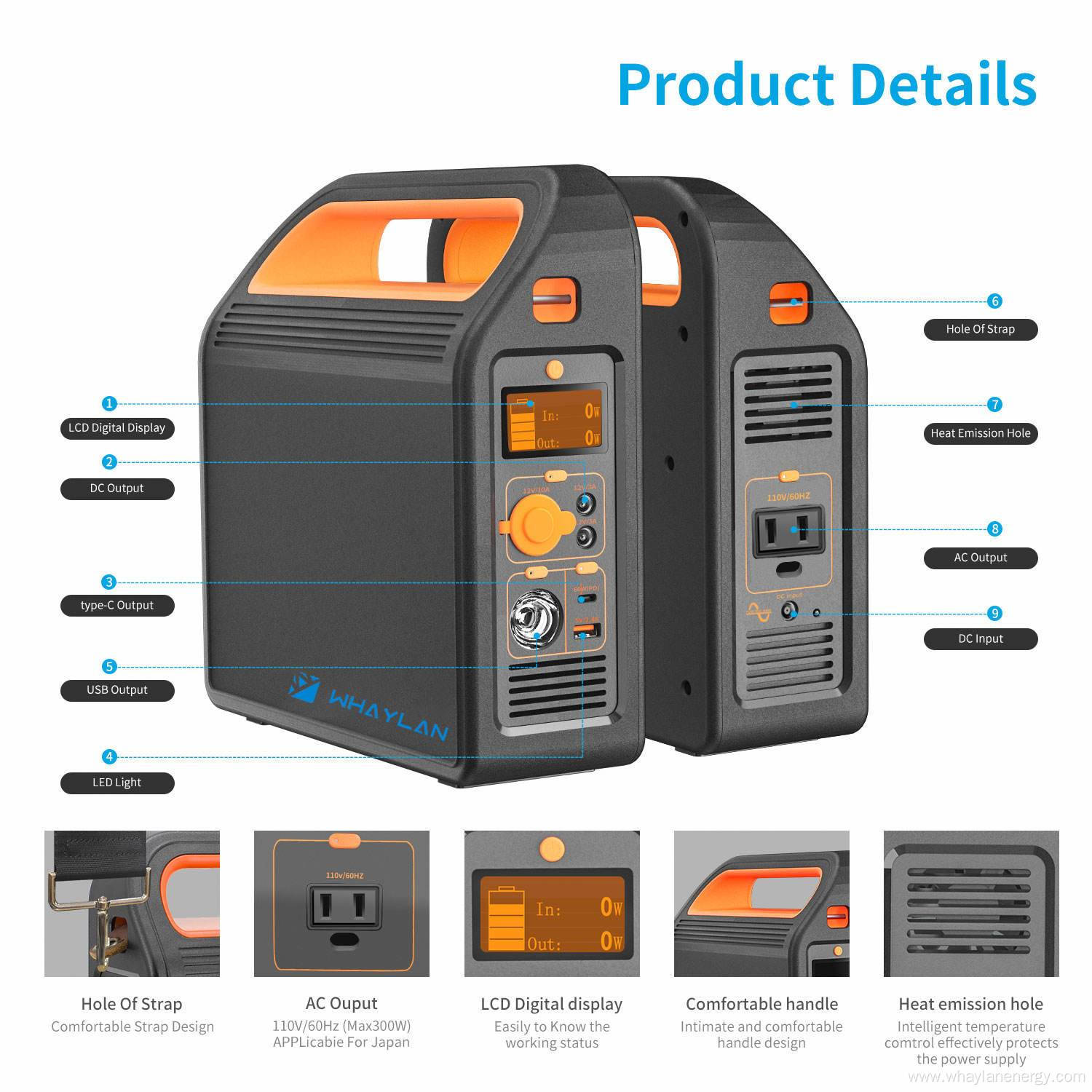 Whaylan Solar Energy System Lithium Solar Power Station