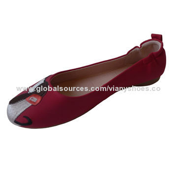 Women's dance shoes with soft and comfortable rubber outsole, genuine leather lining and insole