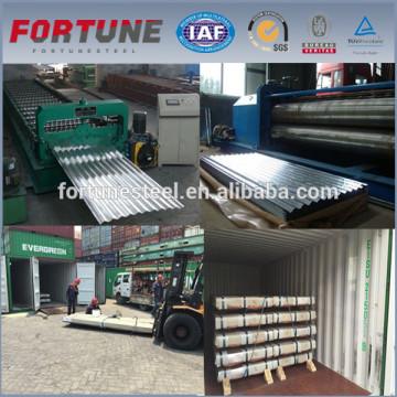 New building construction materials / Galvanized glazed steel sheet roofing / Zinc coated trapezoid corrugated sheet
