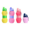 زجاجة ماء من السيليكون قابلة للطي على شكل أناناس للسفر