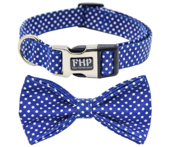 Cute Soft Dog Collar with Bowtie