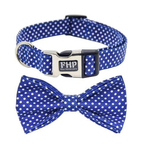 Cute Soft Dog Collar with Bowtie