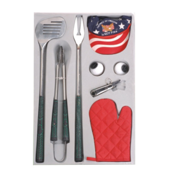 Ensemble d&#39;outils de cadeau de barbecue de golf 8pcs