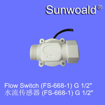 DN15 1/2" rate 0.7~30L/min FDA plastic water pump magnetic flow switch for detect if not water prevent machine burn