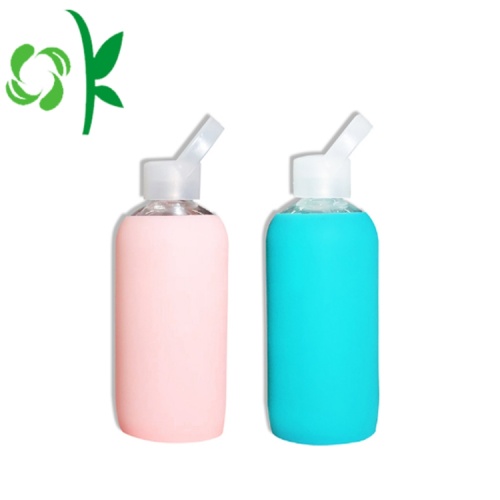 Silicone Baby Glass Drink Lengan botol