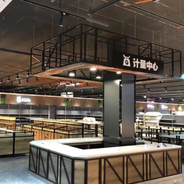 Durable Supermarket Steel Weighing Table Equipment