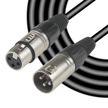 High Quality Microphone Cable XLR Female 3P to XLR Male 3P for Instruments and Guitars