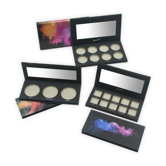 Cheap private label debossing empty eyeshadow palette