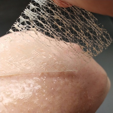 3D Gold Line Carving Thread Collagen Silk Protein Neck Mask for Wrinkle Removal and Firming