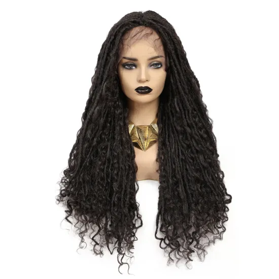 X-tress Fashion Style 4# Synthetic Hair Wigs For Women 29 Inch Natural Braided Wigs African American Hairstyle Long Braids Wigs