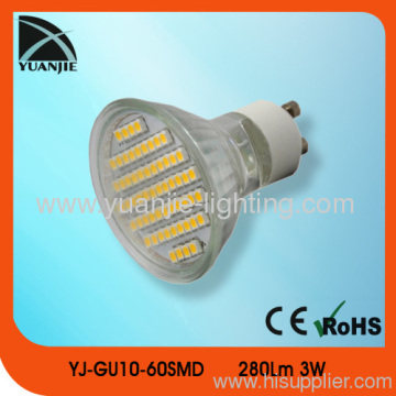 Lampada Led 3W 230v 60pcs Smd 3528 Gu10