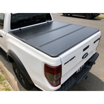 custom-fit pickup truck tonneau covers for Ford Ranger Raptor aluminum rear box cover tri-fold canopy truck bed protector