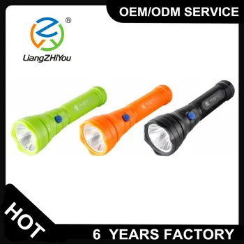 Energy saving ABS material high bright rechargeable led torch light