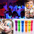 Glow in Dark Face Body Paint Halloween Makeup Party Costume Cheering Squad Body Art Glow Makeup Halloween Party Supplies