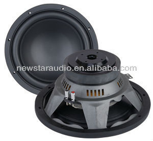 10 inch single magnet steel subwoofer