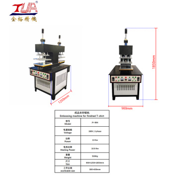 Automatic Embossed Label Heat Pressing Machine For Shirt