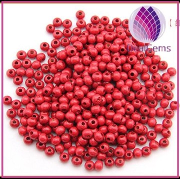 5x6mm colorful wood round beads for bracelet making