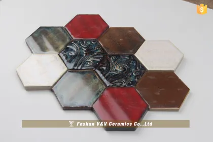 Ceramic Mosaic,Fambe mosaic,Hexagonal Mosaic