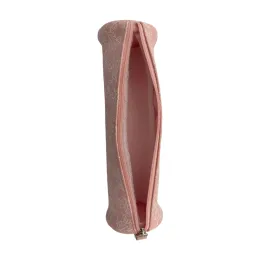 silk print cylinder pu pencil bag