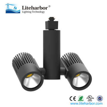 Twin heads 64 Watt COB LED Track Light K3023M2
