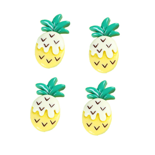 Super Lovely Cartoon Fruit 3D Resin Flatback Cabochons Kawaii Cartoon Fruits Crafts For Jewelry Making Hair Bow Center DIY