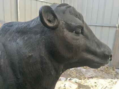cast iron bull garden decoration