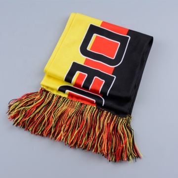 high quality knitted polyester Germany football scarf