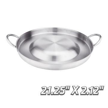 21.25 Inch Heavy Duty Stainless Steel Convex Comal