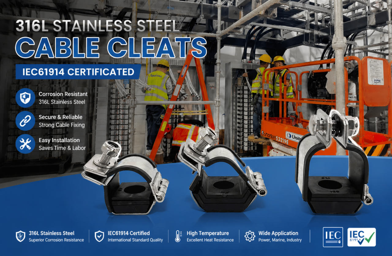 316L Stainless Steel Cable Cleats OEM Supplier