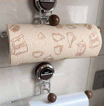 Rotolo di carta da cucina morbida in materiale vergine al 100% stampato