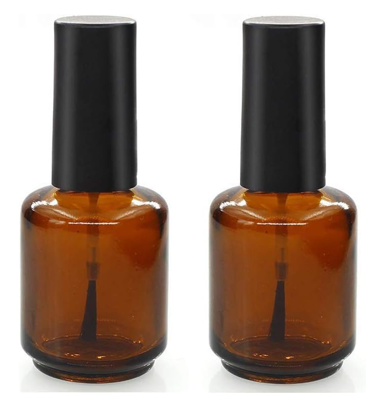 Empty Nail Polish Bottles Amber 15ML