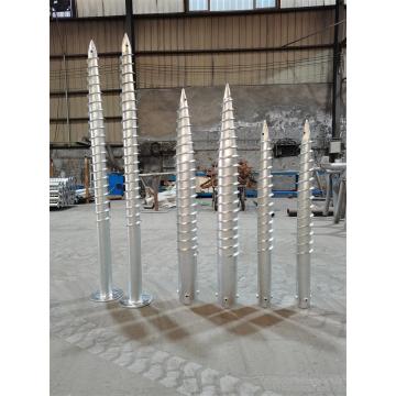 Galvanized Pile Helical Ground Screw Anchor Foundation