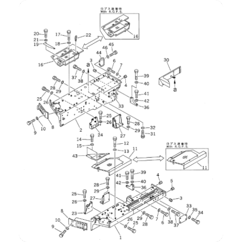 Bulldozer D85A-21 FENDER 154-54-41741