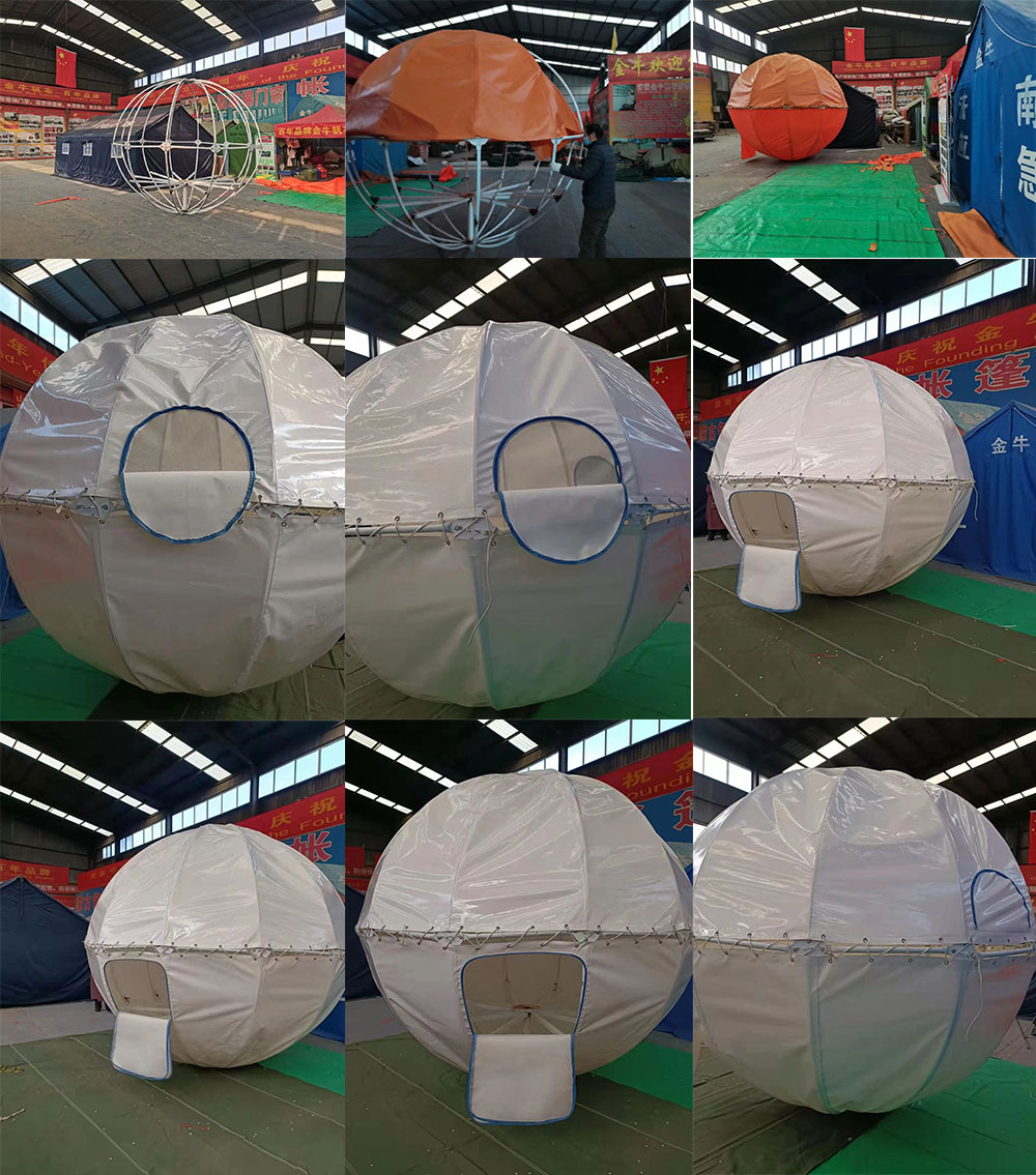 Creative spherical tent