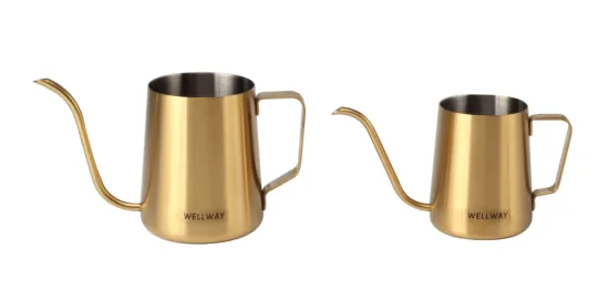 Golden Gooseneck Stainless Steel Milk Jug