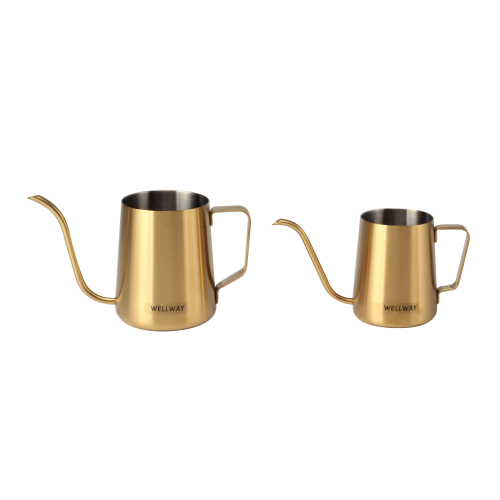 Golden Gooseneck Stainless Steel Milk Jug