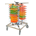 Hotel Used Stainless Steel Luggage Trolley For Sale JC-TC08