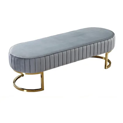 luxury design bed stool bedding set