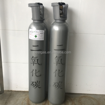 Logo Printed High Pressure Cylinders Gas Price Carbon Dioxide Co2 Cylinder