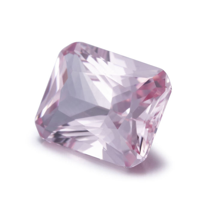 อัญมณีแซฟไฟร์สีชมพู Morganite ที่ปลูกในห้องปฏิบัติการแบบกำหนดเอง